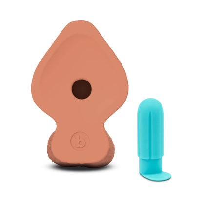 B-VIBE - SLIPSKIN REALISTIC SILICONE DILDO 8 IN. GIRTHY