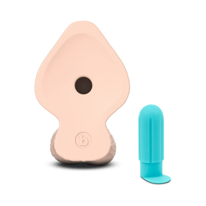 B-VIBE - SLIPSKIN REALISTIC SILICONE DILDO 9 IN. GIRTHY