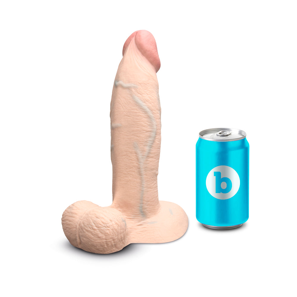 B-VIBE - SLIPSKIN REALISTIC SILICONE DILDO 9 IN. GIRTHY