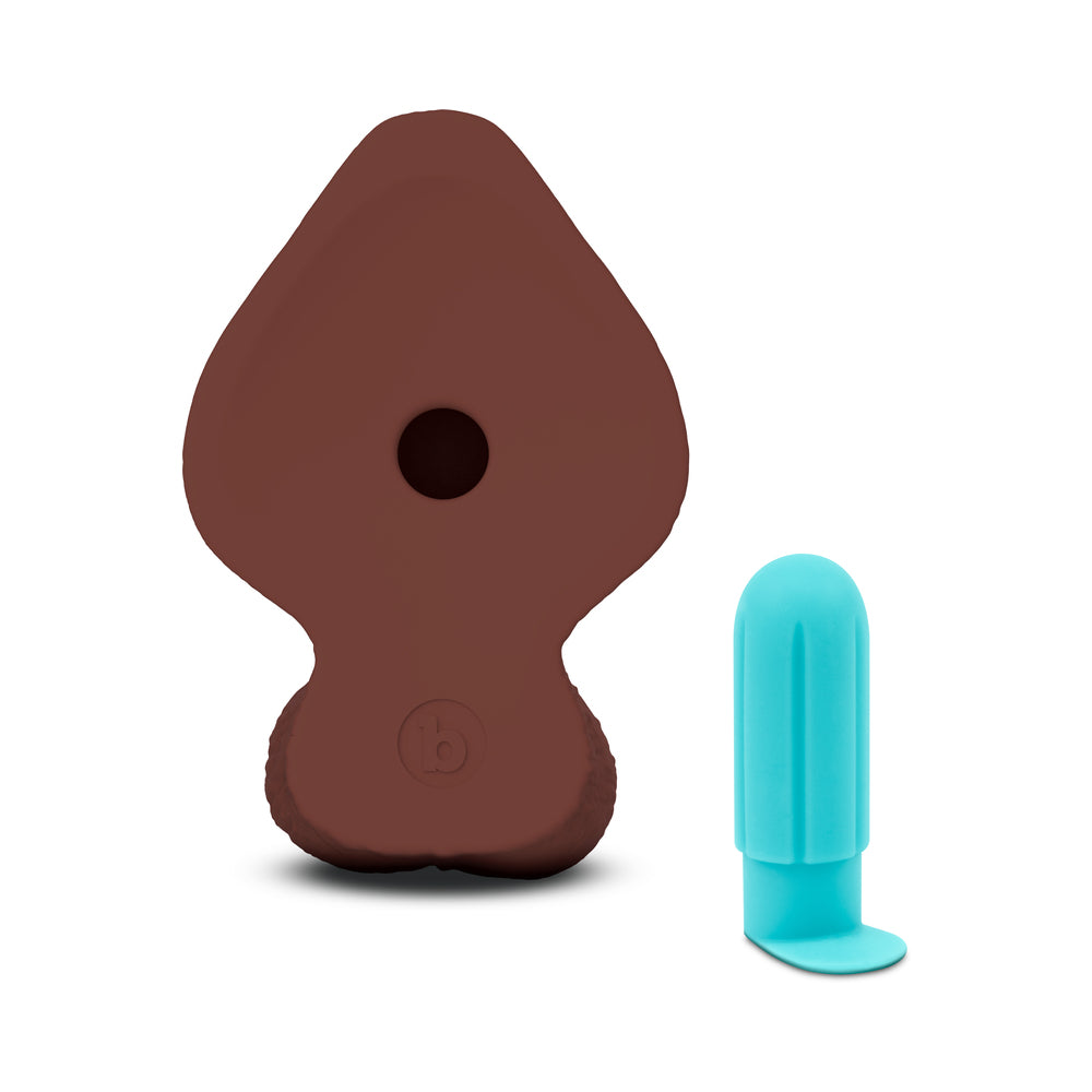 B-VIBE - SLIPSKIN REALISTIC SILICONE DILDO 9 IN. GIRTHY