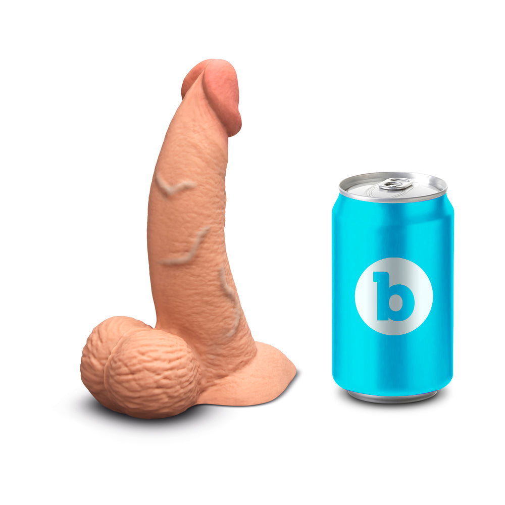 B-VIBE - SLIPSKIN REALISTIC SILICONE DILDO 6.5 IN. CURVED