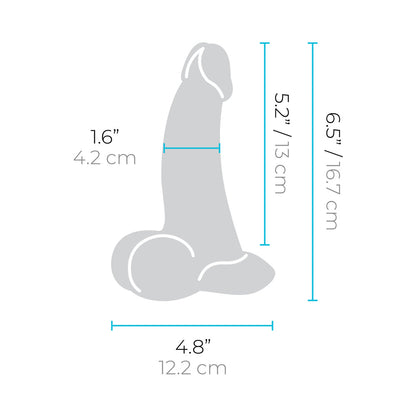 B-VIBE - SLIPSKIN REALISTIC SILICONE DILDO 6.5 IN. CURVED