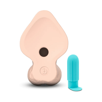 B-VIBE - SLIPSKIN REALISTIC SILICONE DILDO 10 IN. CURVED