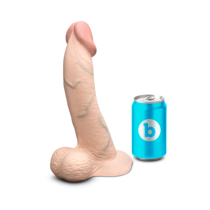 B-VIBE - SLIPSKIN REALISTIC SILICONE DILDO 10 IN. CURVED