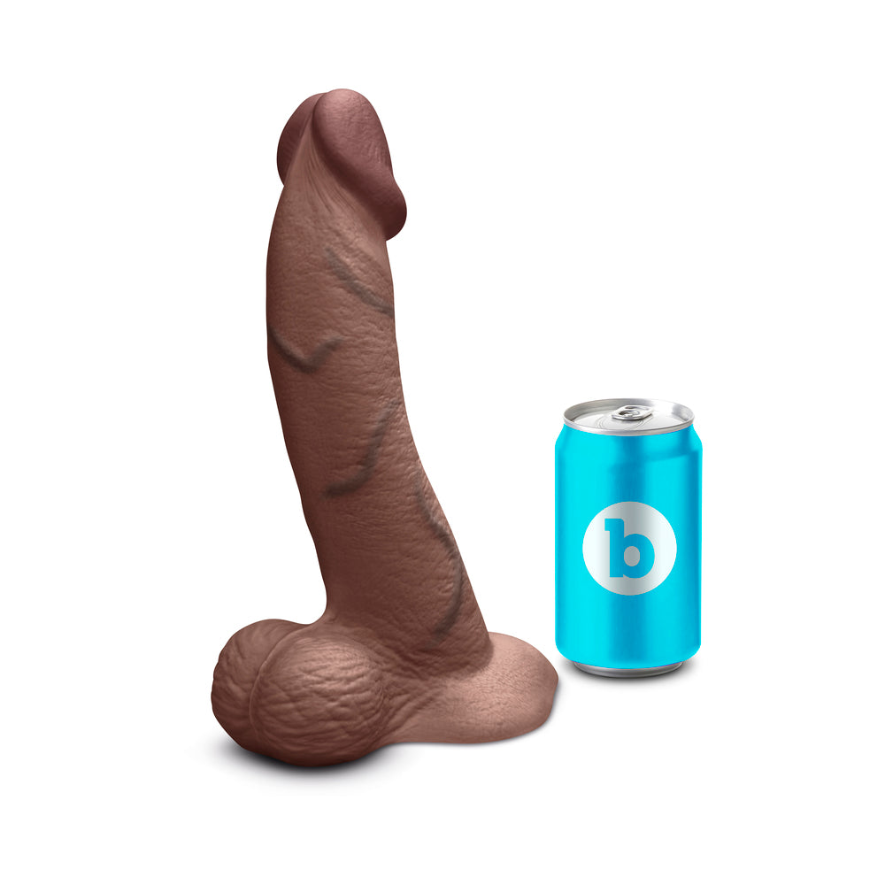 B-VIBE - SLIPSKIN REALISTIC SILICONE DILDO 10 IN. CURVED