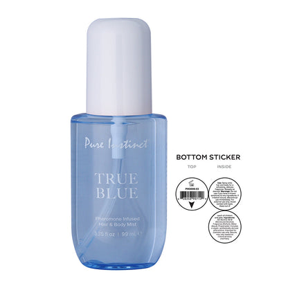 CLASSIC BRANDS - PURE INSTINCT PHEROMONE HAIR & BODY MIST TRUE BLUE 3.35 OZ.