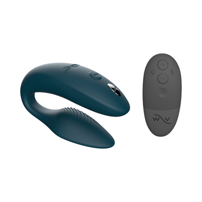 WE-VIBE - SYNC 2 VIBRADOR PARA CASAIS COM CONTROLO REMOTO RECARREGÁVEL VELUDO VERDE