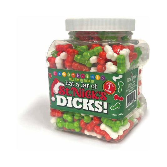 LITTLE GENIE - EAT A JAR OF ST. NICK'S DICKS! 1 LB. JAR