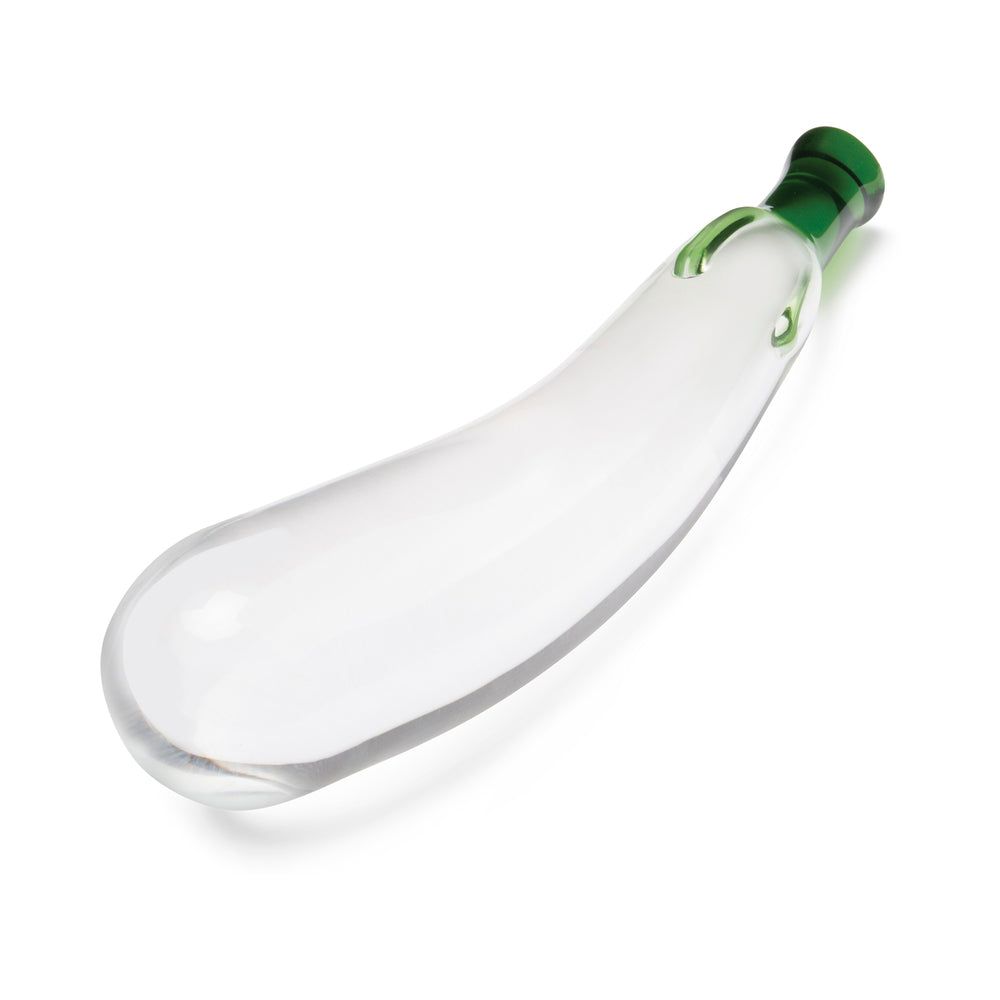 ELECTRIC EEL - GLAS EGGPLANT ECSTASY 7.25 IN. GLASS DILDO