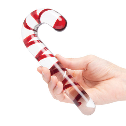 ELECTRIC EEL - DILDO DE VIDRO GLAS CANDY CANE DREAM 7,5 POL.