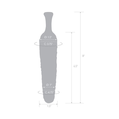 ELECTRIC EEL - GLAS CORNSTAR 8 IN. GLASS DILDO