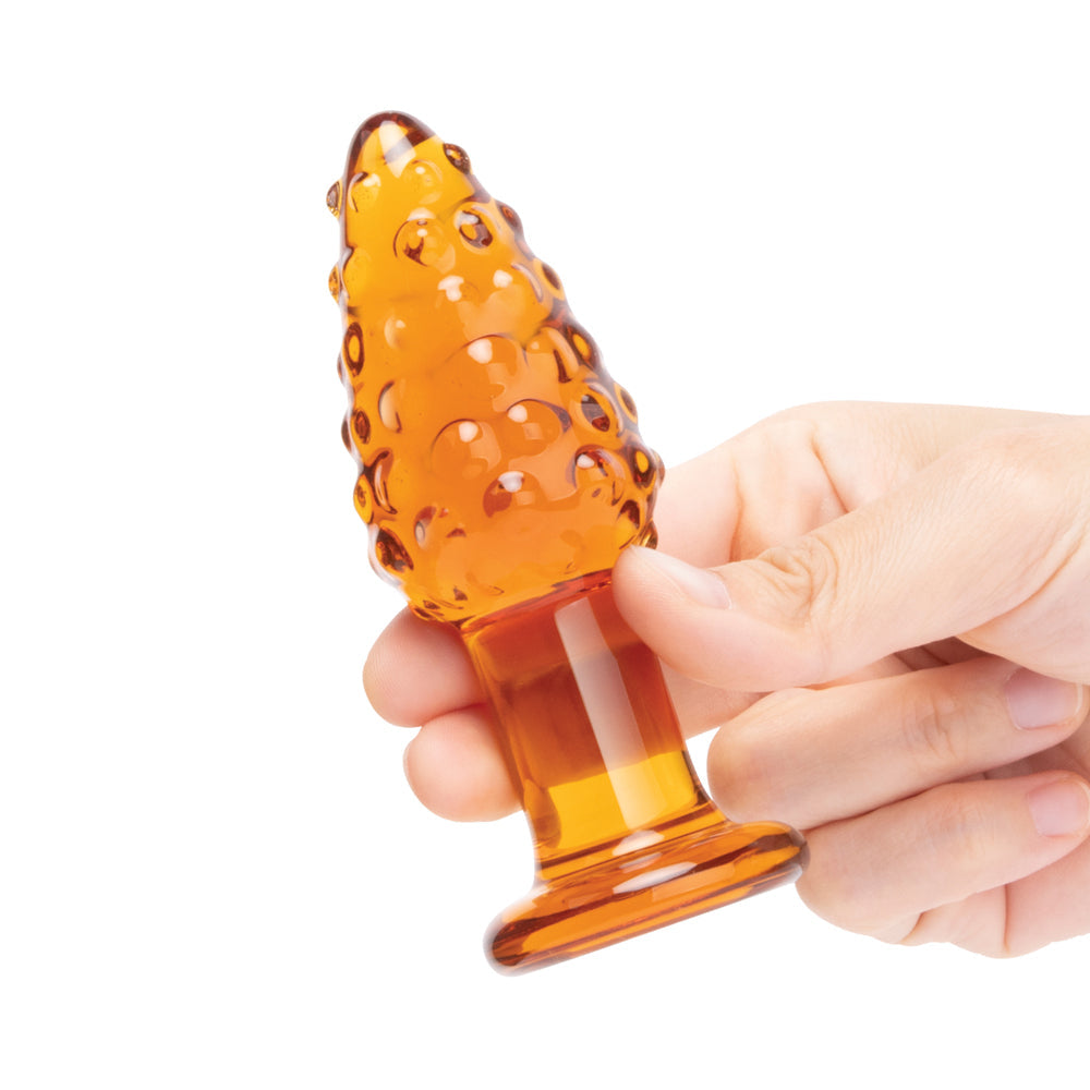 ELECTRIC EEL - GLAS CORNSTAR 4 IN. GLASS BUTT PLUG