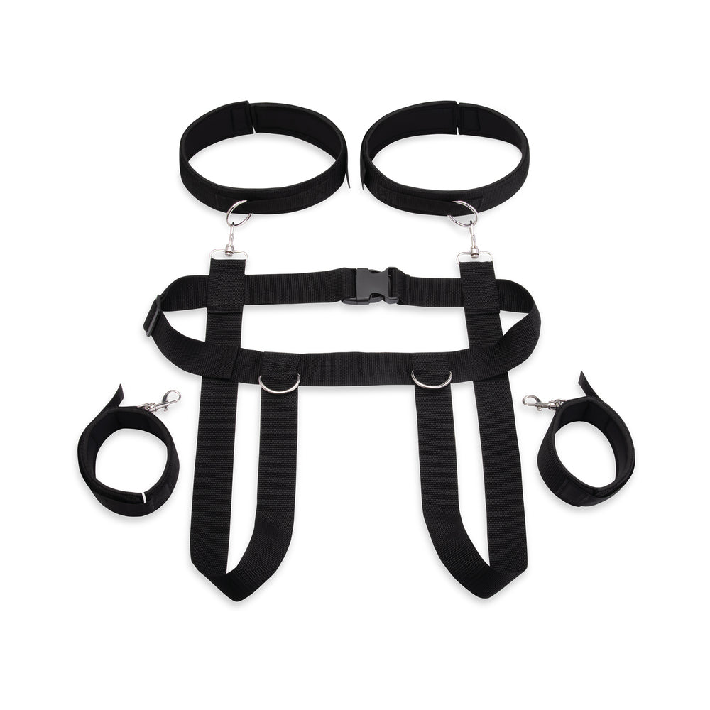ELECTRIC EEL - LUX FETISH POSITION PAL HARNESS WITH REMOVABLE THIGH CUFFS