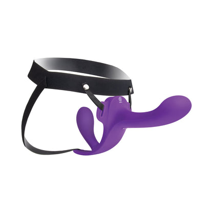 TOGETHER TOY - TOGETHER LOCK-IN DUAL-ENDED VIBRATING STRAP-ON & HARNESS SET