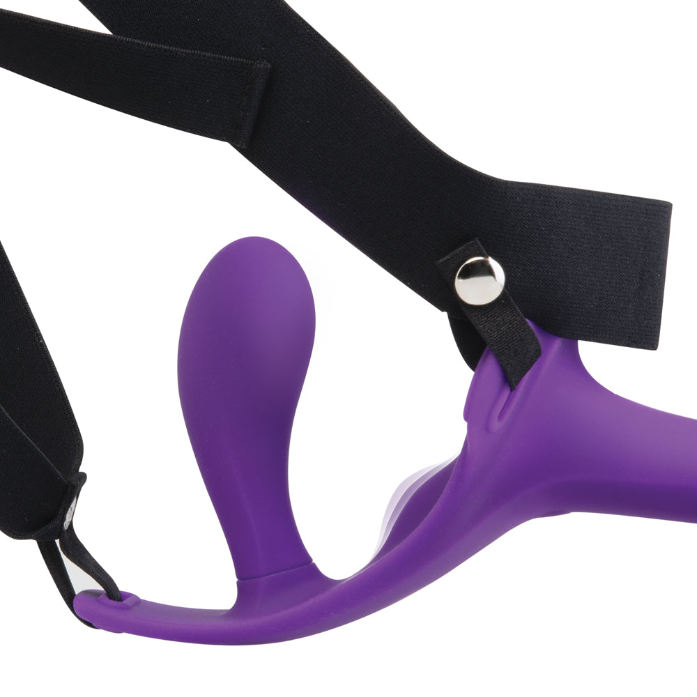 TOGETHER TOY - TOGETHER LOCK-IN DUAL-ENDED VIBRATING STRAP-ON & HARNESS SET