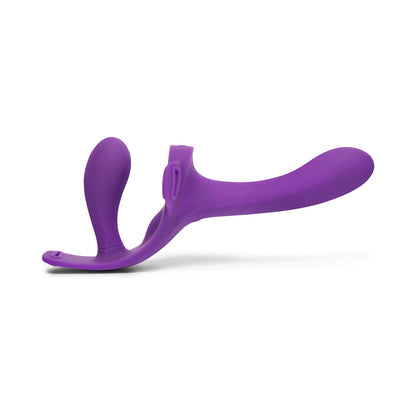 TOGETHER TOY - TOGETHER LOCK-IN DUAL-ENDED VIBRATING STRAP-ON & HARNESS SET