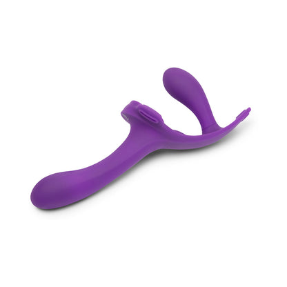 TOGETHER TOY - TOGETHER LOCK-IN DUAL-ENDED VIBRATING STRAP-ON & HARNESS SET