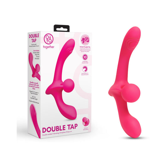 TOGETHER TOY - TOGETHER DOUBLE TAP VIBRADOR STRAPLESS DE PONTA DUPLA