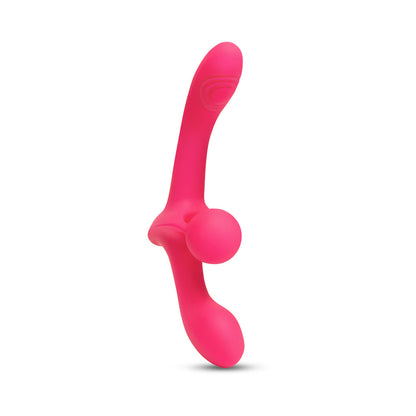 TOGETHER TOY - TOGETHER DOUBLE TAP DUAL-ENDED VIBRATING STRAPLESS STRAP-ON