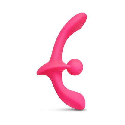 TOGETHER TOY - TOGETHER DOUBLE TAP DUAL-ENDED VIBRATING STRAPLESS STRAP-ON