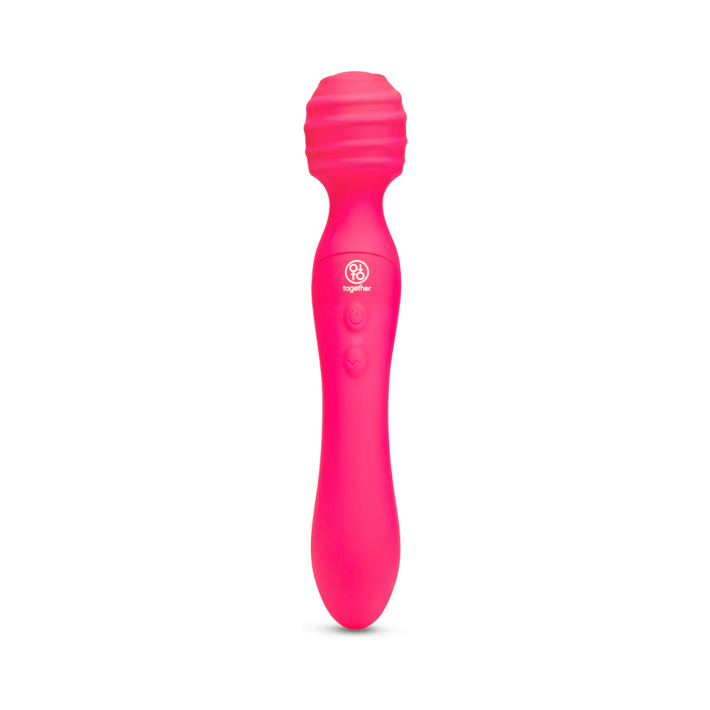 TOGETHER TOY - TOGETHER TRI DELIGHT DUAL-ENDED TRIPLE STIM WAND & RABBIT VIBRATOR