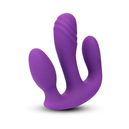 TOGETHER TOY - TOGETHER BLENDED PLEASURE REMOTE CONTROLLED TRIPLE-PRONGED VIBRATOR