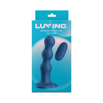 LUV INC. - BS38: BEADED STRAP-ON LUV VIBE BLUE