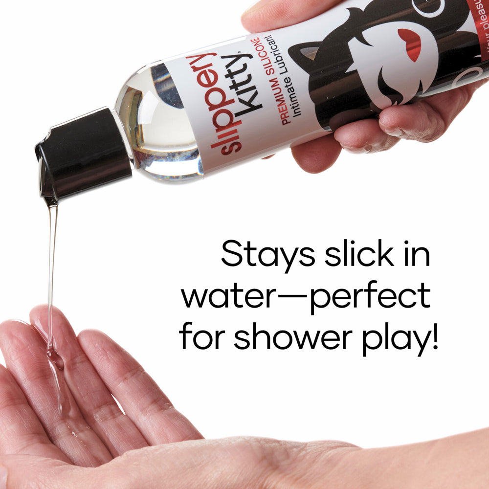 TICKLE KITTY - SLIPPERY KITTY SILICONE LUBRICANT 4 OZ.
