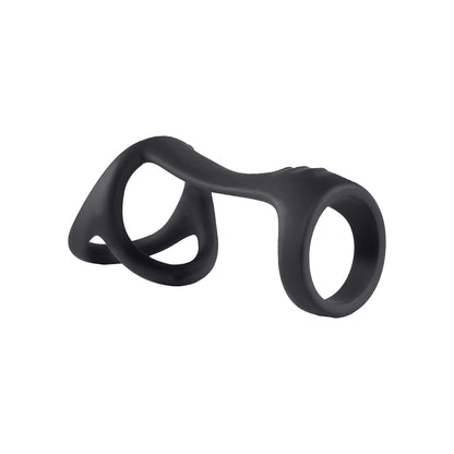 NASSTOYS - MAGIC RIDGED COCK STRAP & BALL STRETCHER, BLACK