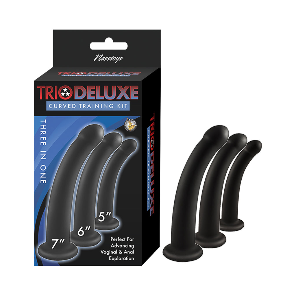 NASSTOYS - KIT DE TREINO CURVO TRIO DELUXE PRETO