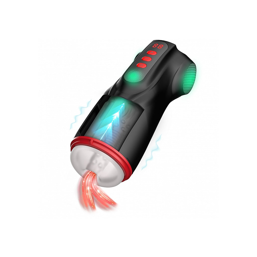 SHOTS - MASTURS RAVEN SHADOW SINNER MULTI FUNCTION MASTURBATOR