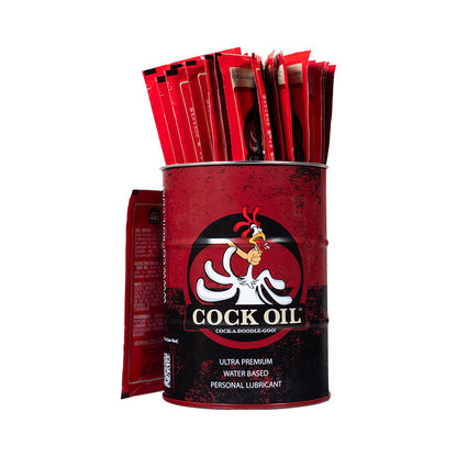 COCK OIL - BRANDED COLLECTOR'S EDITION DRUM WITH 25 FOIL PACKETS
