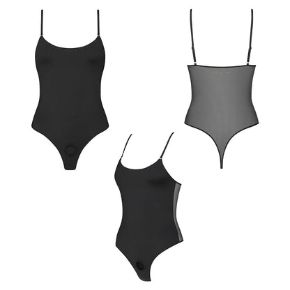 LOVELY PLANET - ARNÊS STRAP-ON-ME BODY SIGNATURE PRETO XL