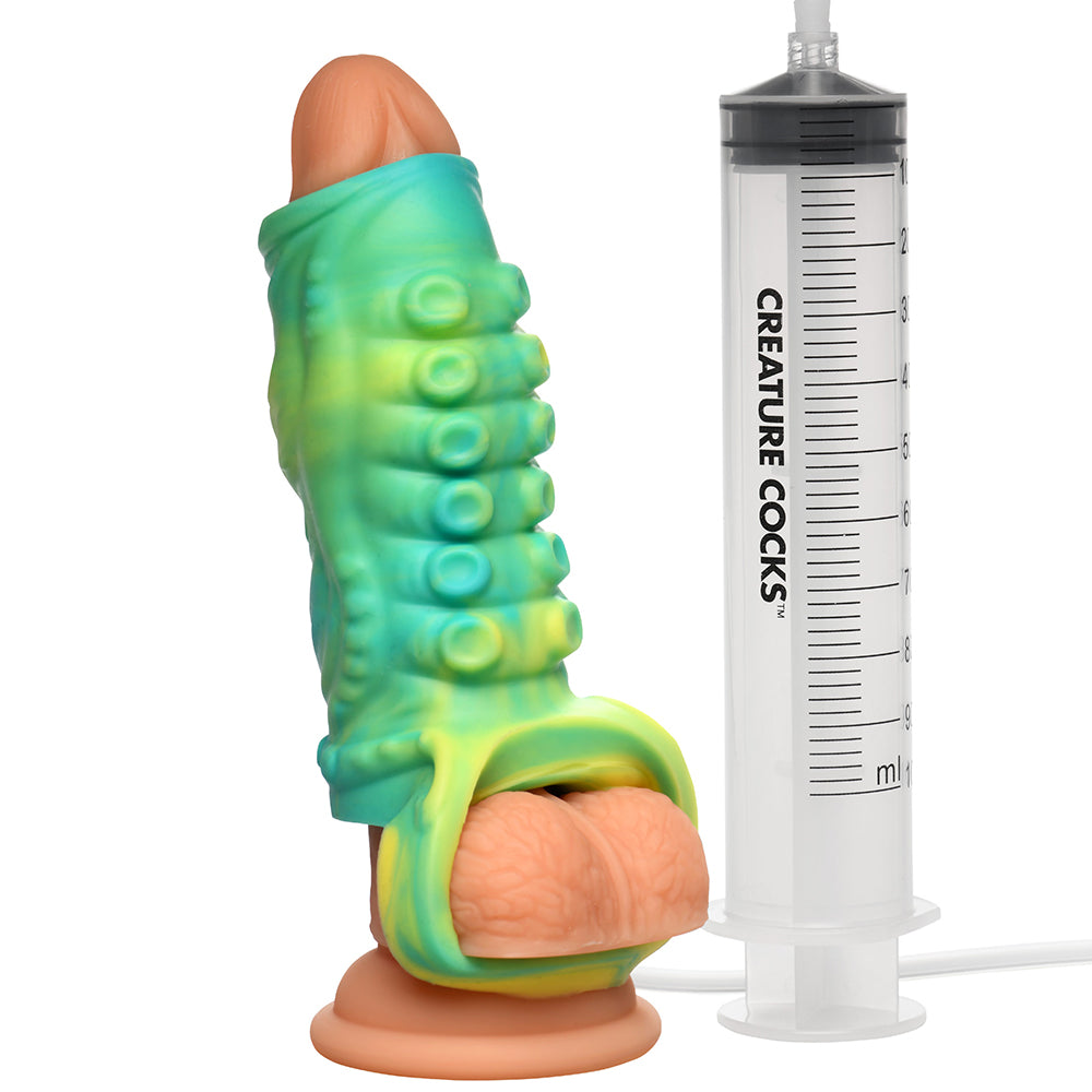 XR BRANDS - CREATURE COCKS SIPHON TENTACLE SQUIRTING SILICONE PENIS ENHANCER
