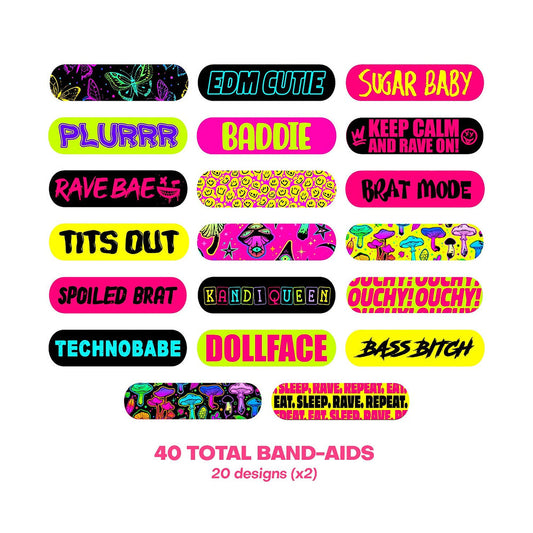 NEVA NUDE - OUCHIE STIX BY NEVA NUDE PLUR VIBES BANDAGES EMBALAGEM DE 40