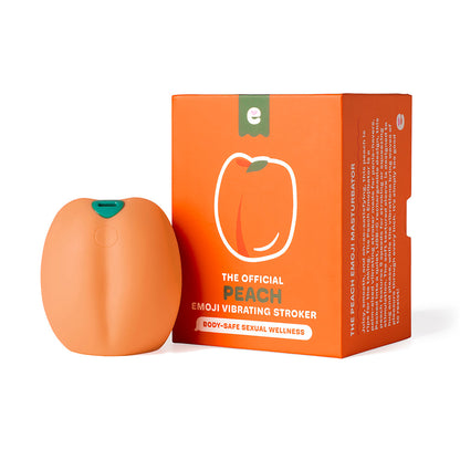 EMOJIBATOR - PEACH VIBRATING STROKER