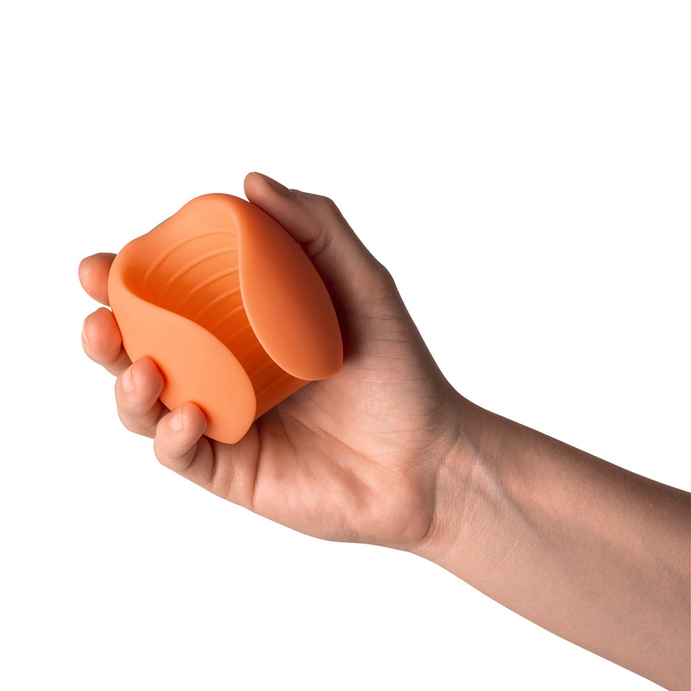 EMOJIBATOR - PEACH VIBRATING STROKER