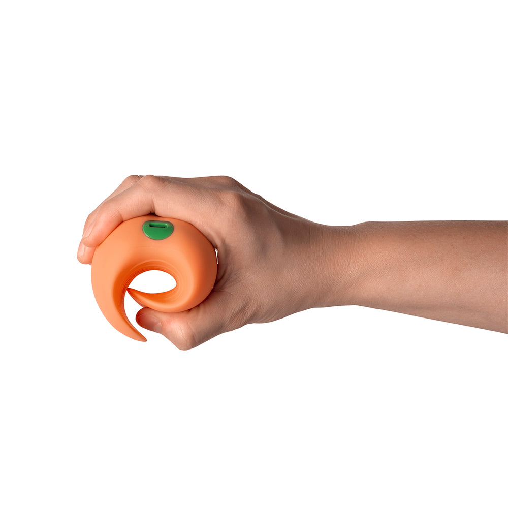 EMOJIBATOR - PEACH VIBRATING STROKER