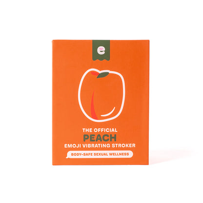 EMOJIBATOR - PEACH VIBRATING STROKER