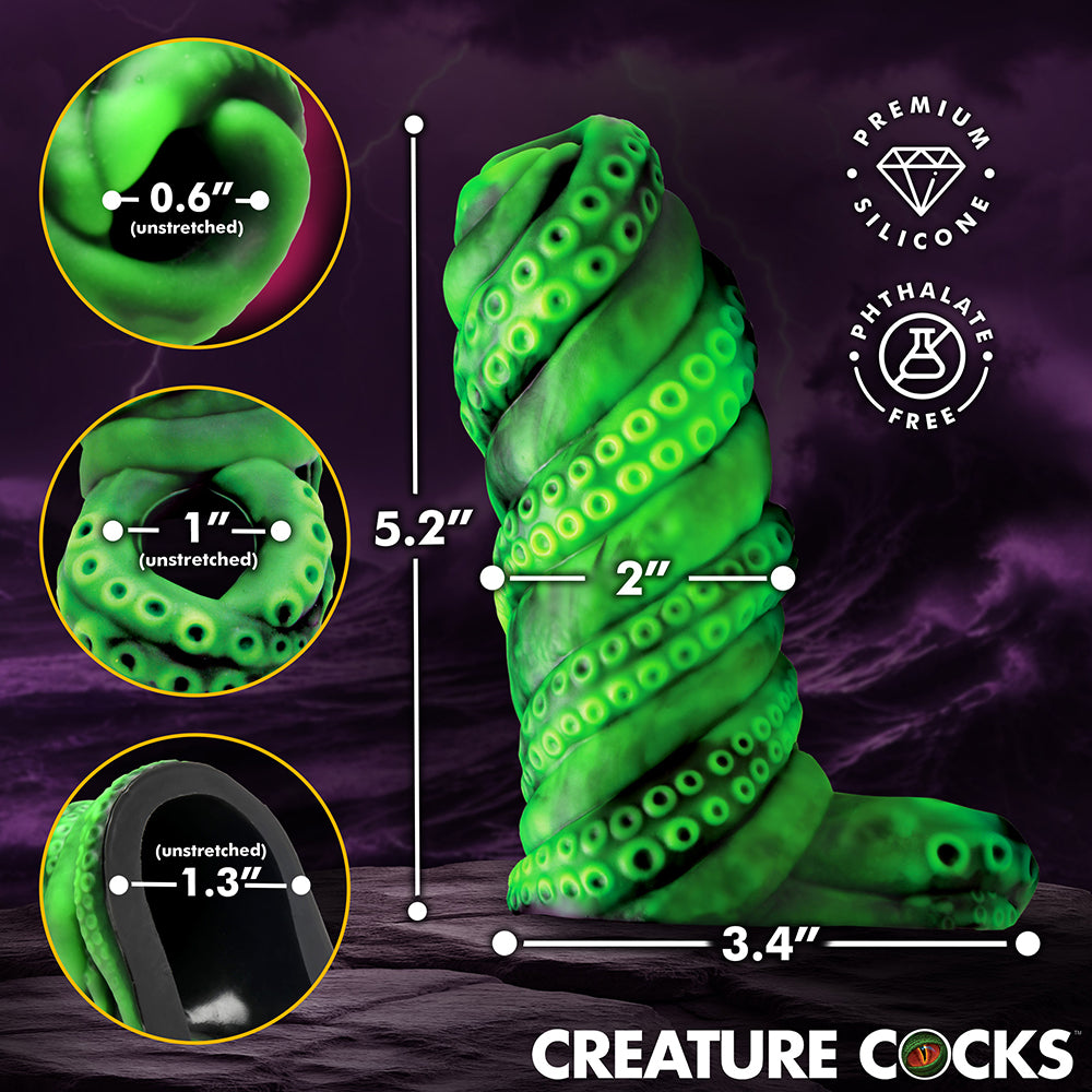 XR BRANDS - CREATURE COCKS TENTA GIRTH DISPOSITIVO DE AUMENTO PENIANO EM SILICONE