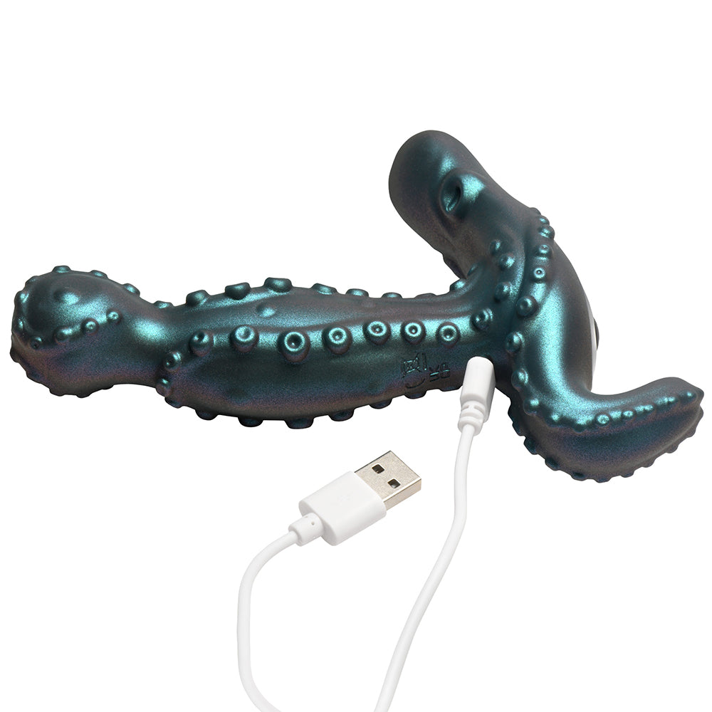 XR BRANDS - VIBRADOR DE PRÓSTATA COM ROTAÇÃO E MOVIMENTO OCTOPROBE CREATURE COCKS