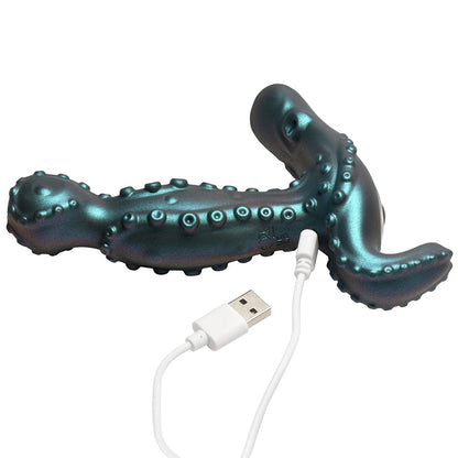 XR BRANDS - VIBRADOR DE PRÓSTATA COM ROTAÇÃO E MOVIMENTO OCTOPROBE CREATURE COCKS