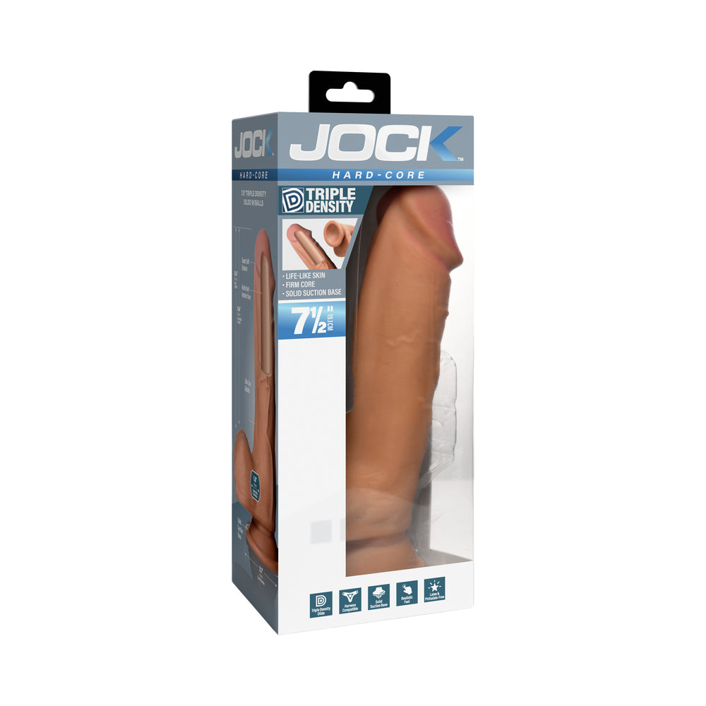 CURVE NOVELTIES - DILDO JOCK HARD-CORE +TRIPLE DENSITY COM BOLAS 19 CM MÉDIO