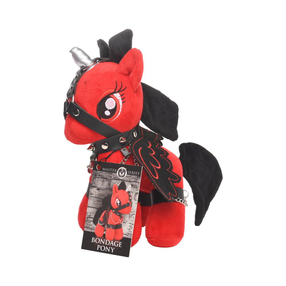 XR BRANDS - MASTER SERIES SCARLET CHAINHEART BONDAGE PONY