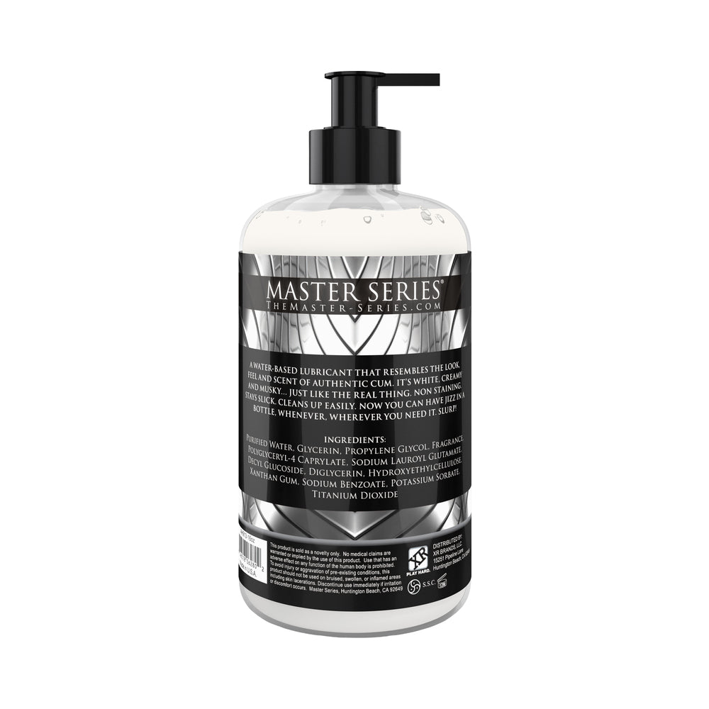 XR BRANDS - LUBRIFICANTE À BASE DE ÁGUA COM AROMA A ESPERMA MASTER SERIES 16 OZ.