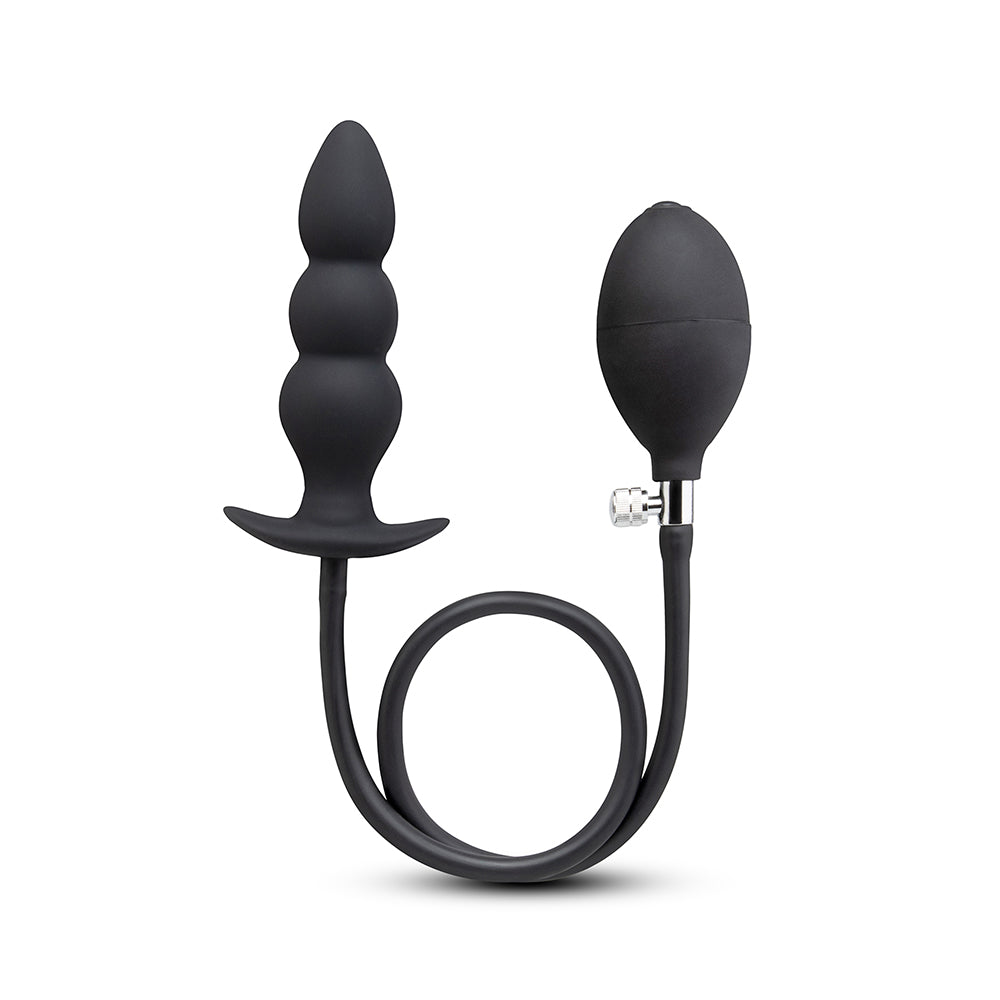 B-VIBE - BEADED INFLATABLE ANAL PLUG WITH HAND PUMP