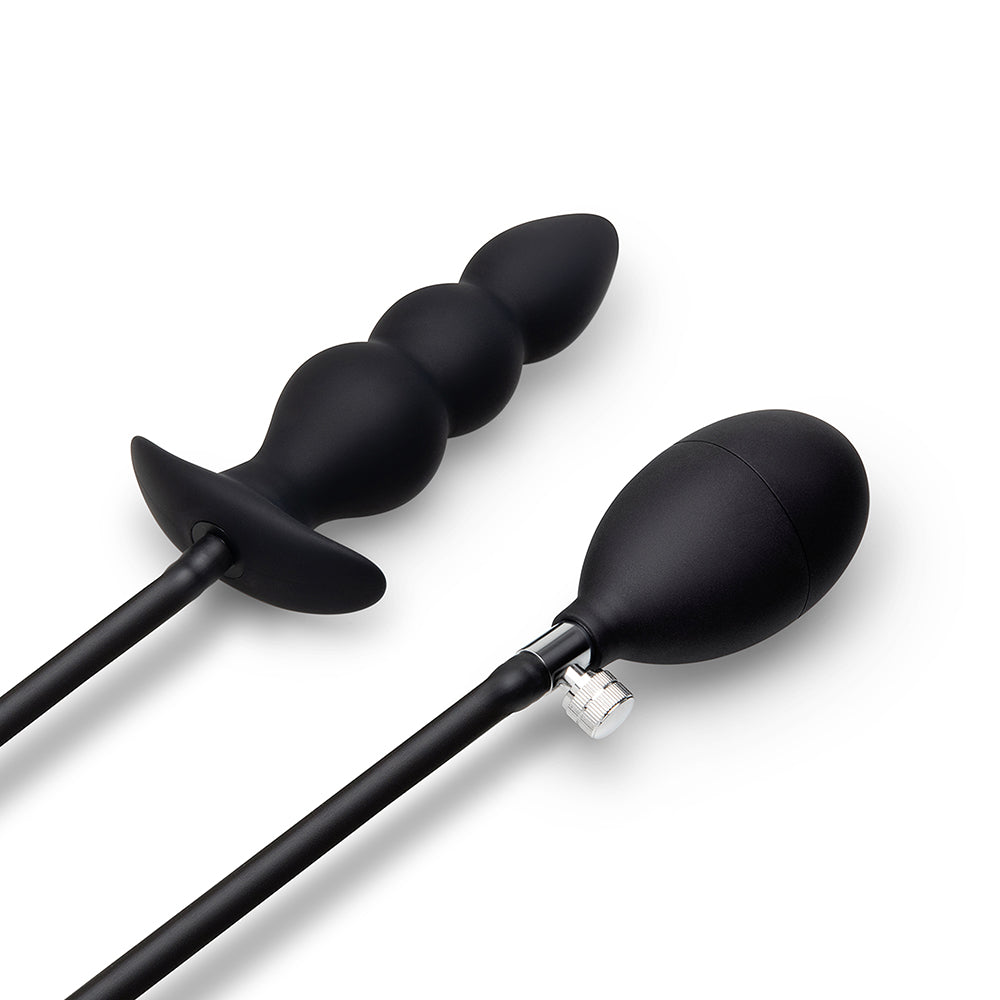 B-VIBE - BEADED INFLATABLE ANAL PLUG WITH HAND PUMP