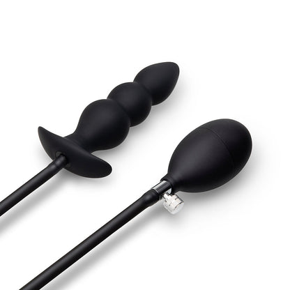 B-VIBE - BEADED INFLATABLE ANAL PLUG WITH HAND PUMP