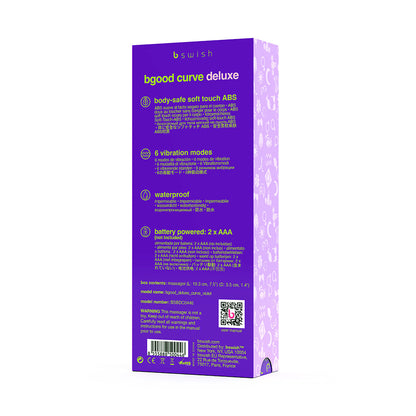 B SWISH - BGOOD DELUXE CURVE VIBRATOR VIOLET