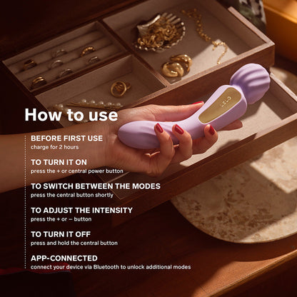 LELO - SWITCH DOUBLE SIDED WAND VIBRATOR